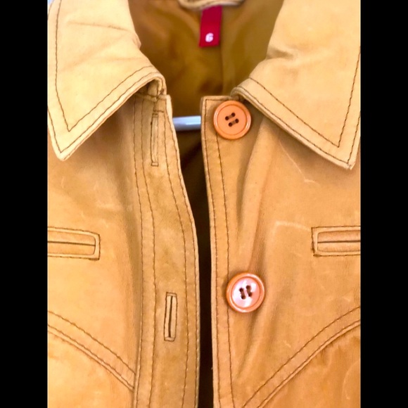 SOLDVintage H&M NYC Yellow Canvas Jacket - M - Picture 3 of 4